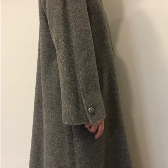 Alpaca wool full length coat - Picture 4 of 9